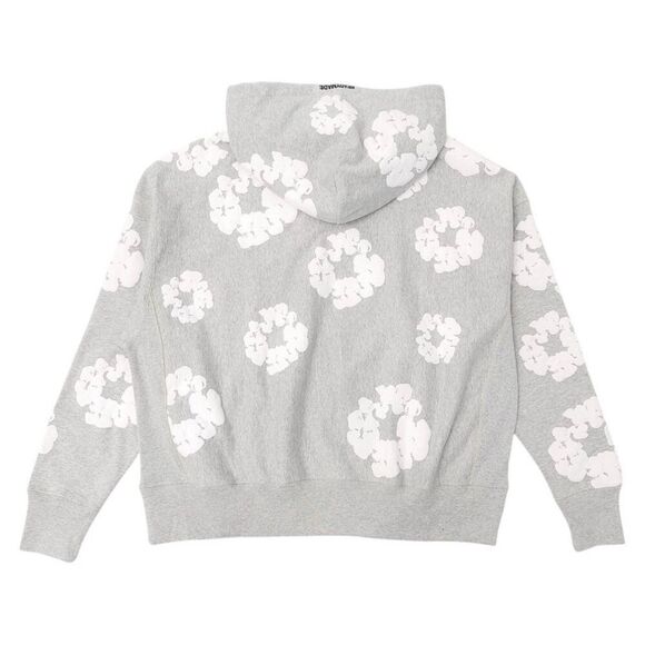 NEW READYMADE x Denim Tears Cotton Wreath Hoodie Sweatshirt Grey Size XL - Picture 3 of 5